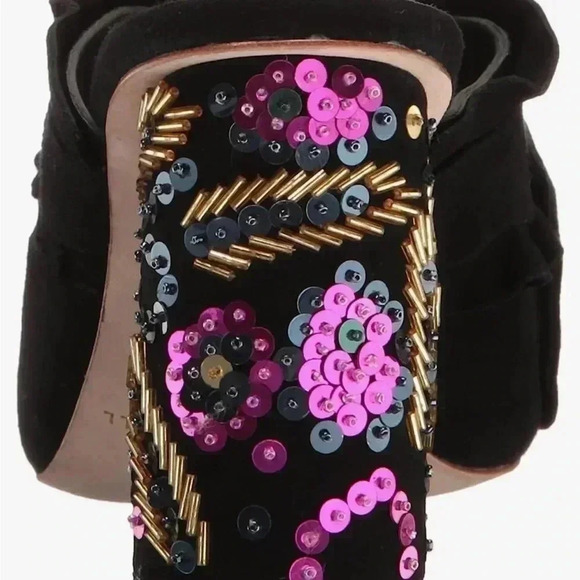 LOEFFLER RANDALL KAYA SUEDE/SEQUIN PUMP - Picture 12 of 16